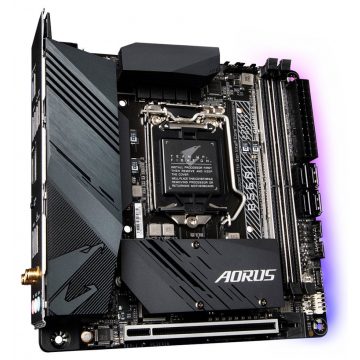   GIGABYTE B560I AORUS PRO AX / Intel B560 / LGA1200 / 2x DDR4 / 2x M.2 / HDMI / DP / USB-C / WiFi / Mini-ITX