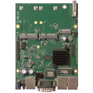   MikroTik RouterBOARD RBM33G 256MB RAM, 2x 880 MHz, 2x miniPCI-e, 1x M.2 utor, 2x SIM utor, 3x LAN, L4