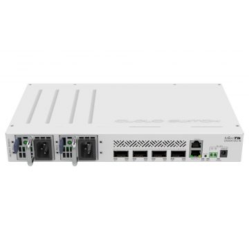   Mikrotik Cloud Switch CRS504-4XQ-IN, 650 MHz CPU, 64 MB RAM, 1x LAN, 4x QSFP28, 2x PSU, L5