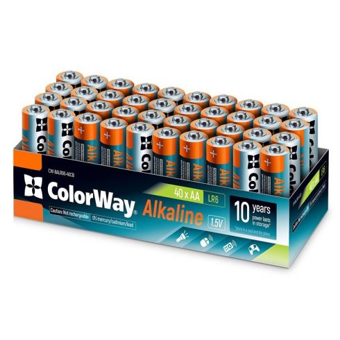 Colorway alkalna baterija AA/ 1.5V/ 40 kom u pakiranju