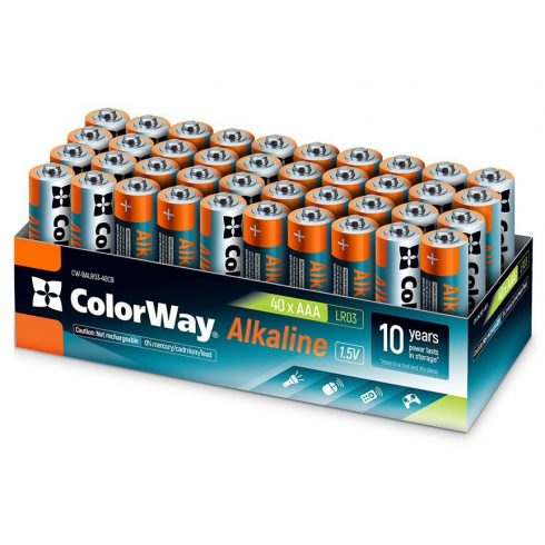 Colorway alkalna baterija AAA/ 1.5V/ 40 kom u pakiranju