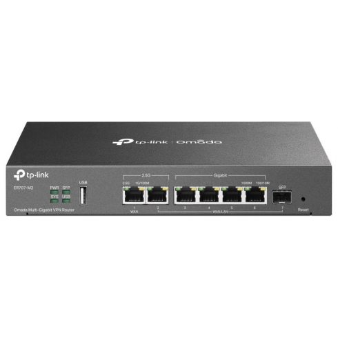 TP-Link ER707-M2 VPN usmjerivač 4x GWAN/Lan, 2x 2.5GWan/Lan, 1x SFP GWAN/LAN, 1x USB, Omada SDN