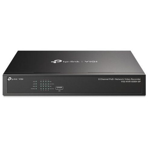 TP-Link VIGI NVR1008H-8P mrežni video snimač 8 kanala, 8x Lan s PoE, 2x USB