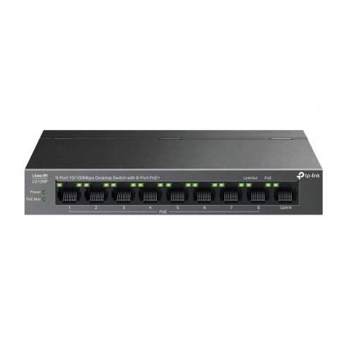 TP-Link LS109P prekidač 1x LAN, 8x LAN s PoE+, 63W