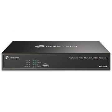   TP-Link VIGI NVR1004H-4P mrežni video snimač 4 kanala, 4x Lan s PoE, 2x USB