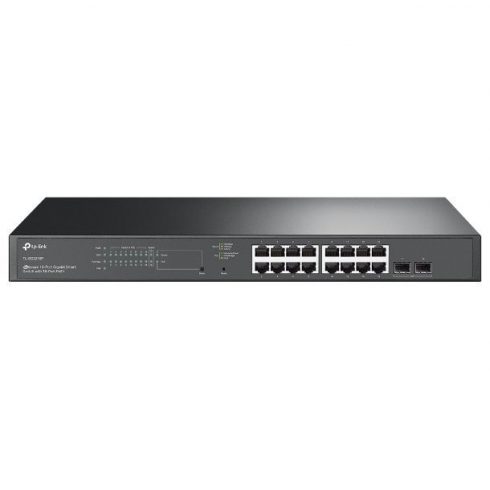 TP-Link TL-SG2218P - 18 portový gigabitový inteligentní switch JetStream sa 16 porta PoE+/ 2x Gigabit SFP Sloty