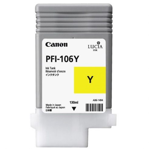 Canon Ink Cartridge PFI-106Y/ iPF-63xx/ Yellow