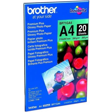   BROTHER foto papir BP71GA4/ A4/ Premium Glossy/ 260g/ 20 listova