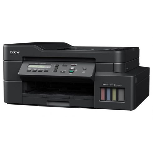 BROTHER tinta DCP-T720DW / A4/ 17/16.5ipm/ 128MB/ 6000x1200/ kopiranje+skeniranje+ispis/ USB 2.0 / wifi / ADF / sustav spremnika za tintu