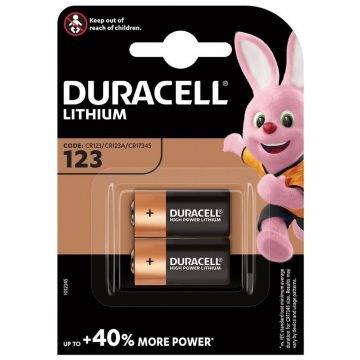 Duracell Ultra litijska baterija CR123A 2 kom