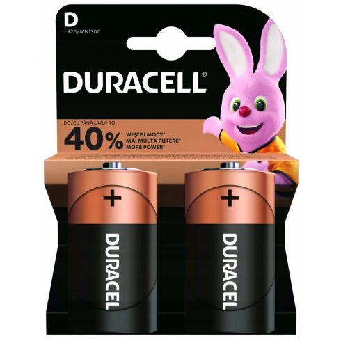 Duracell Basic alkalna baterija 2 kom (D)