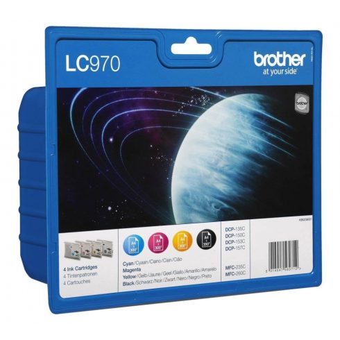 BROTHER ink cartridge LC-970 VALBP/ multipack/ Black + tri boje