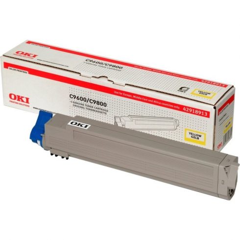 OKI original toner kaseta 42918913/ C9600/ C9650/ C9800/ C9850/ C9800 GA/ C9800 GA MFP/ C9800 MFP/ 15000 stranica/ Žuti