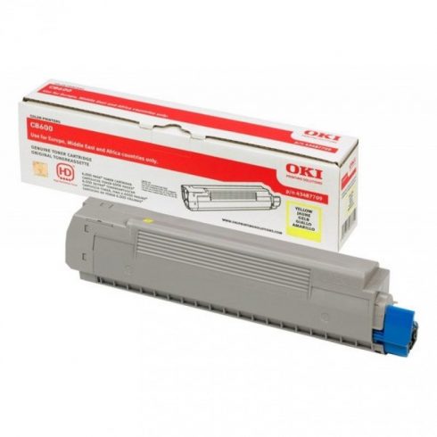 OKI original toner kaseta 43487709/ C8600/ C8800/ 6000 stranica/ žuti