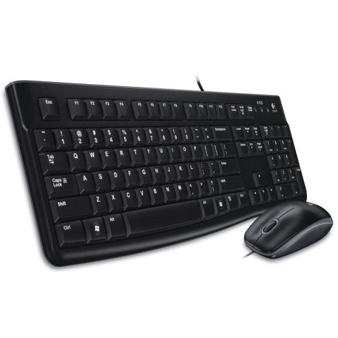 Logitech set MK120/ Žičana tipkovnica + miš/ USB/ CZ/ SK/ crna