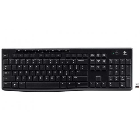 Logitech tipkovnica K270/ Bežična/ 2.4GHz/ USB prijemnik/ US/ Crna