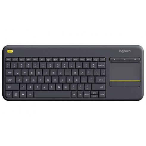 Logitech tipkovnica Touch K400 Plus / bežična/ 2,4 GHz / dodirna podloga / USB prijemnik / SAD / crna