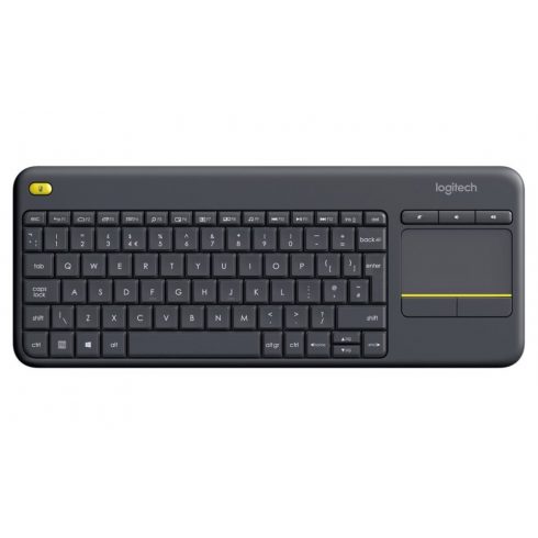 Logitech tipkovnica K400 Plus/ Bežična/ 2.4GHz/ Touchpad/ USB prijemnik/ CZ/ Crna