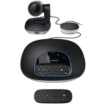   Logitech HD web kamera Group ConferenceCam/ 1920x1080/ USB/ Bluetooth/ NFC/ Kensington port/ Daljinski upravljač