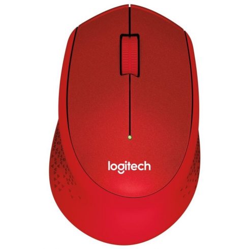 Logitech miš Wireless M330 Silent Plus / optički / bežični / 3 gumba / crveni