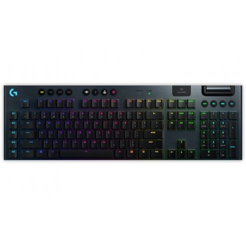 Logitech gaming tipkovnica G915 LIGHTSYNC RGB/ mehanička/ bežična/ GL taktilna/ USB/ US raspored/ Carbon