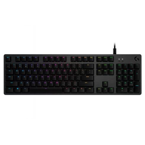 Logitech gaming tipkovnica G512 LIGHTSYNC RGB/ mehanička/ GX Brown/ USB/ US raspored/ Carbon