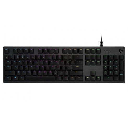 Logitech gaming tipkovnica G512 LIGHTSYNC RGB/ mehanička/ GX crvena/ USB/ US raspored/ Carbon