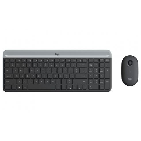 Logitech tipkovnica i miš set MK470/ bežični/ 2.4GHz/ USB prijemnik/ CZ/ crni