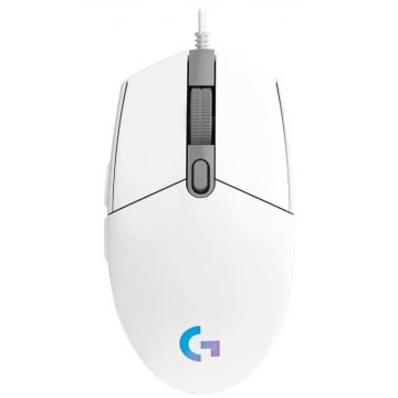   Logitech gaming miš G203 LIGHTSYNC/ optički/ 6 tipki/ 8000dpi/ USB/ bijeli