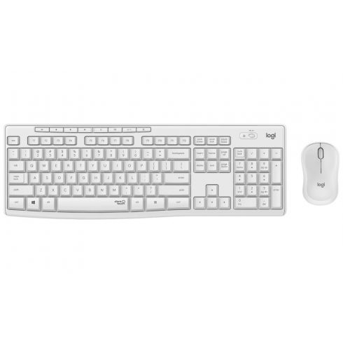 Logitech set MK295/ Bežična tipkovnica + miš/ 2.4GHz/ USB prijemnik/ US/ bijeli