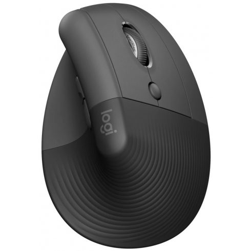 Logitech Lift Vertical Ergonomic Mouse - Graphite Vertical mouse, optički, 6 tipki, bežični, Bluetooth