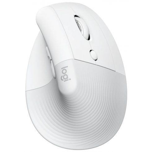 Logitech Lift Vertical Ergonomic Mouse - Bijeli Vertikalni miš, optički, 6 tipki, bežični, Bluetooth