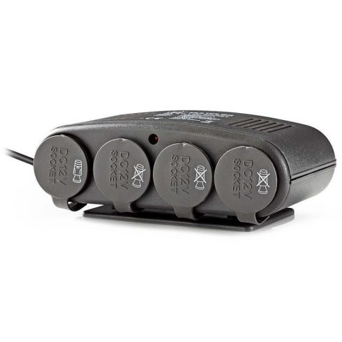 NEDIS univerzalni DC/DC adapter/ auto adapter/ 120 W/ 4.0 A/ 4x 12 V DC utičnica/ USB/ crni