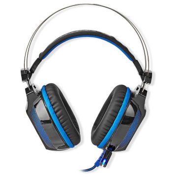   NEDIS gaming slušalice GHST500BK/ žične slušalice + mikrofon/ zvuk 7.1/ LED/ USB/ kabel 2.1 m/ crno-plavi