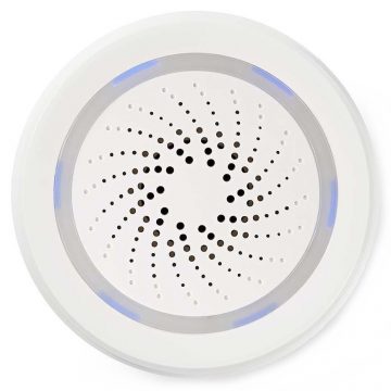   NEDIS Wi-Fi pametna sirena/ alarm ili zvono/ glasnoća 85 dB/ mikro USB/ bijela