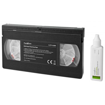 NEDIS čistač glave za VHS kasete/ 20 ml/ crn