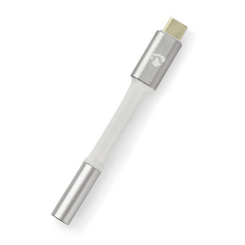 NEDIS PROFIGOLD USB-C/USB 2.0 adapter/ USB-C utikač - 3.5 jack mm utičnica/ najlon/ srebrni/ BOX/ 8cm