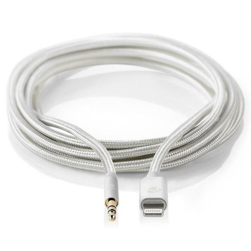 NEDIS PROFIGOLD Apple Lightning 8pin kabel s adapterom/ Apple Lightning utikač - 3,5 mm jack utikač/ najlon/ BOX/ 1m