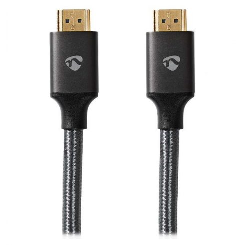 NEDIS PROFIGOLD Ultra High Speed HDMI 2.1 kabel/ 8K@60H/ pozlaćeni HDMI-HDMI konektori/ pamuk/ antracit/ BOX/ 2m