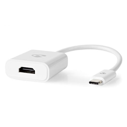 NEDIS redukcijski kabel s adapterom/ USB-C utikač - HDMI utičnica/ bijeli/ blister/ 20cm