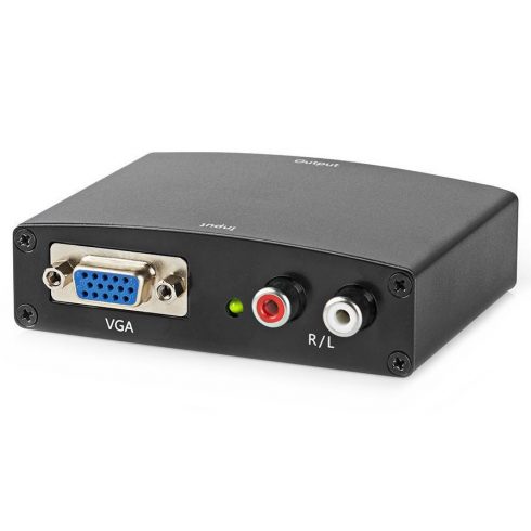 NEDIS pretvarač VGA u HDMI/ 2x RCA/ crni