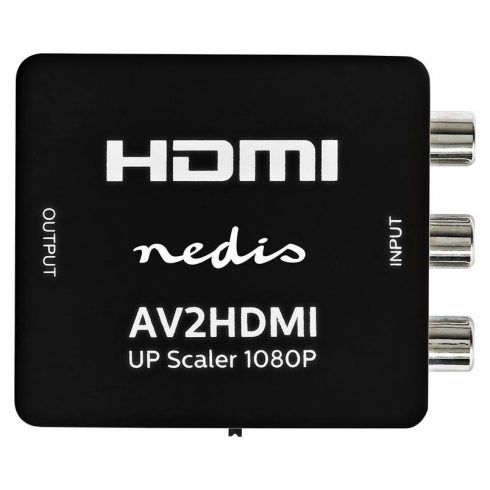 NEDIS pretvarač miješanog videa u HDMI/ 3x RCA/ crni