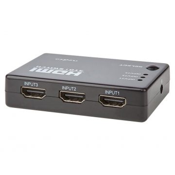   NEDIS HDMI prekidač/ 3x HDMI ulaz/ 1x HDMI izlaz/ 1080p/ ABS/ antracit/ kutija