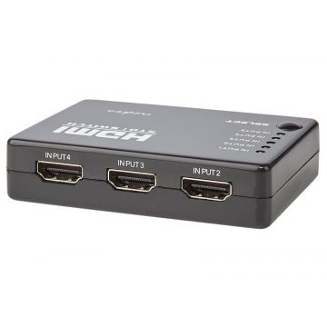   NEDIS HDMI prekidač/ 5x HDMI ulaz/ 1x HDMI izlaz/ 1080p/ ABS/ antracit/ kutija