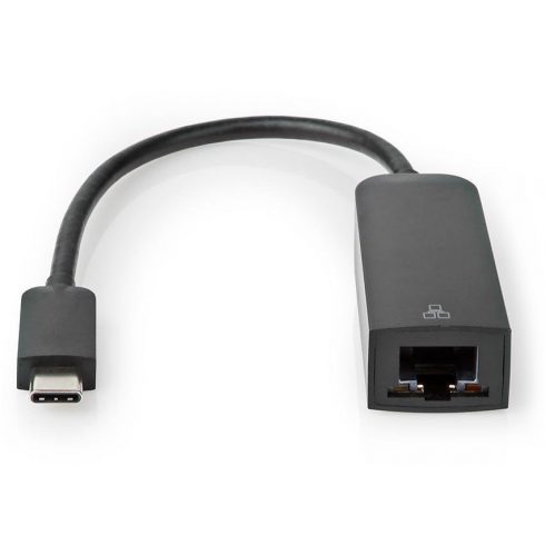 NEDIS kabelski adapter USB 3.2 Gen 1/ USB-C utikač - RJ45 utičnica/ okrugli/ crni/ 20 cm