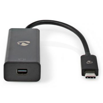   NEDIS kabelski adapter USB 3.2 Gen 1/ USB-C utikač - Mini DisplayPort utičnica/ okrugli/ crni/ 20 cm