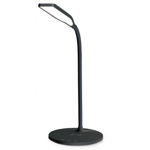 LED lampa NEDIS/ Qi punjenje/ 10W/ 100 - 240V/ prirodna, hladna, topla bijela/ prigušiva/ 350lm/ 2700 - 6500K/ crna