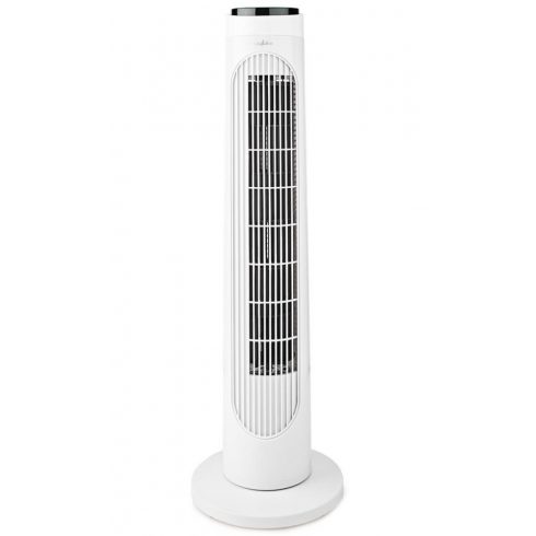 NEDIS stupni ventilator/ visina: 76 cm/ snaga 50 W/ 3 brzine/ rotacija/ daljinsko upravljanje/ bijelo-crno