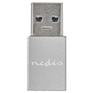   NEDIS PROFIGOLD USB-A/USB 3.2 Gen 1 adapter/ USB-A utikač - USB-C utičnica/ aluminij/ srebrni/ BOX