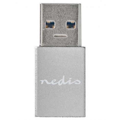 NEDIS PROFIGOLD USB-A/USB 3.2 Gen 1 adapter/ USB-A utikač - USB-C utičnica/ aluminij/ srebrni/ BOX